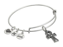 Load image into Gallery viewer, Alex and Ani Ankh Charm Bangle
