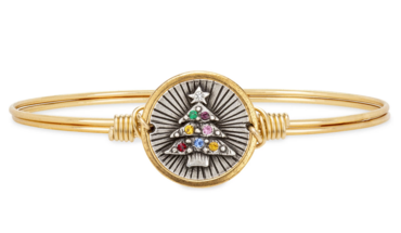 Holiday Tree Bangle Bracelet