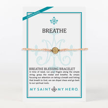 Load image into Gallery viewer, Breathe Blessing Bracelet - Gold Medal
