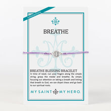 Load image into Gallery viewer, Breathe Blessing Bracelet - Silver Medal
