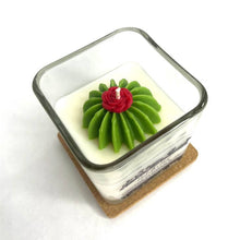 Load image into Gallery viewer, Cactus Flower &amp; Jade Soy Wax Candle - Barrel 10oz

