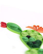 Load image into Gallery viewer, Quilled Prickly Pear Cactus Greeting Card
