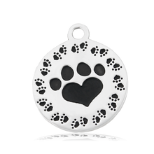 Load image into Gallery viewer, Caribbean Quartzite Stone Bracelet with Paw Print Sterling Silver Charm
