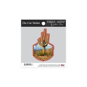 Vinyl Die-cut Stickers Indoor/Outdoor - Arizona Themed 4 Pack