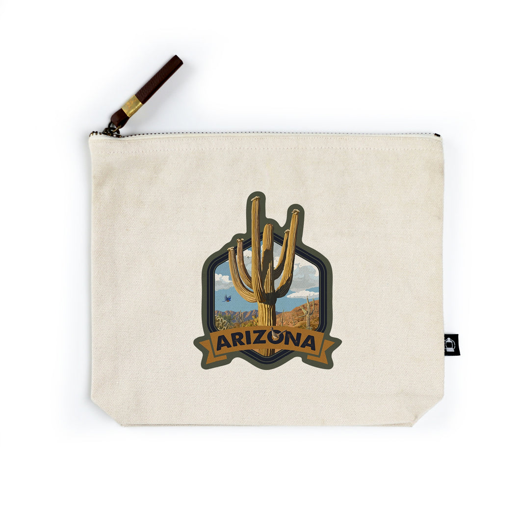 Canvas Bag Arizona, Road Runner and Saguaro