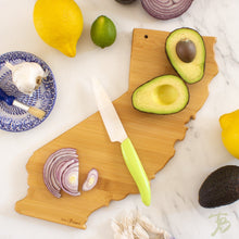 Load image into Gallery viewer, California Etched Bamboo Cutting and Serving Board
