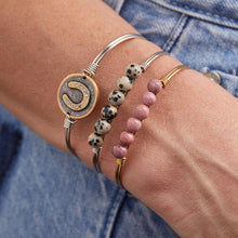 Load image into Gallery viewer, Lucky Horseshoe Charm Bangle Bracelet
