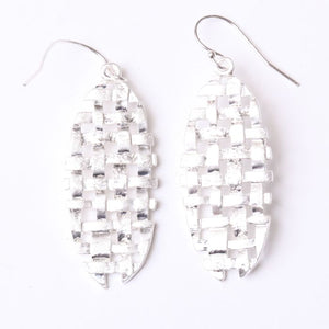 Woven Oval Earrings