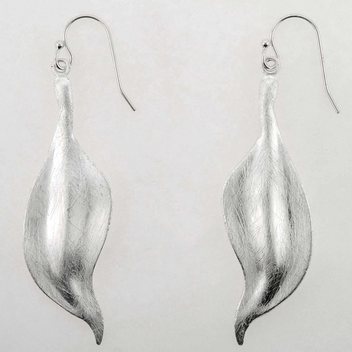 Wavy Leaf Earrings