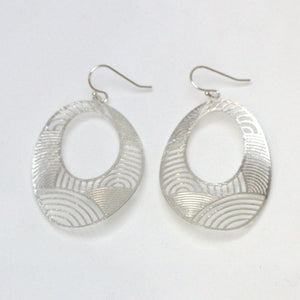 Donut Shape w/Lines Earrings