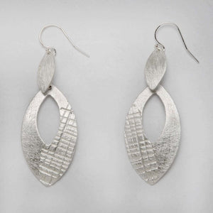 Textured Marquee Shape Earrings