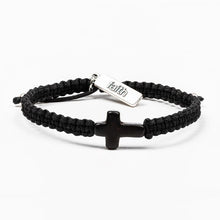 Load image into Gallery viewer, My Saint My Hero Faith Confirmed Bracelet Black
