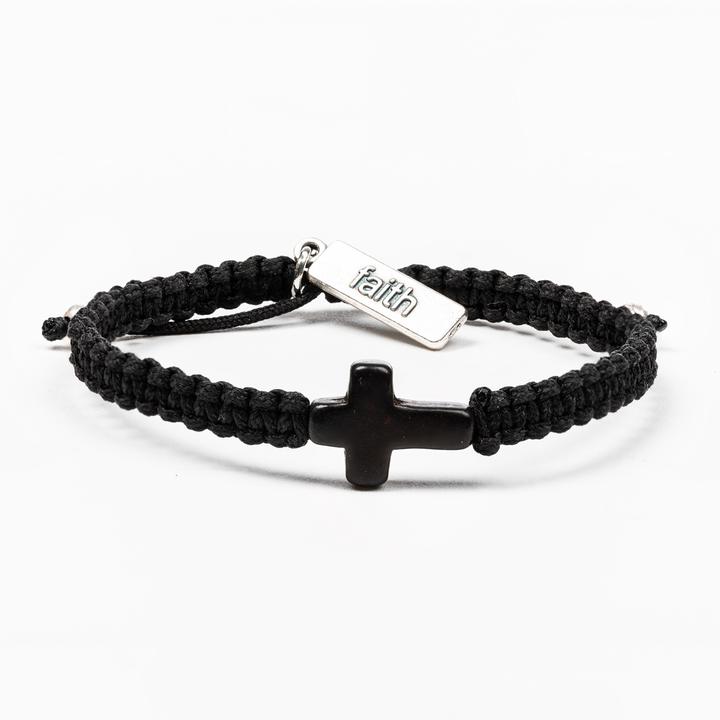 My Saint My Hero Faith Confirmed Bracelet Black