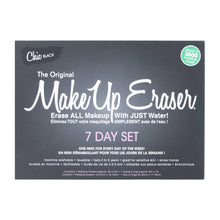 Load image into Gallery viewer, Chic Black 7-Day Set of MakeUp Erasers
