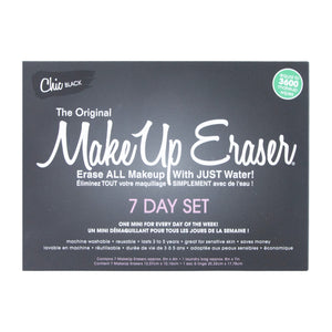 Chic Black 7-Day Set of MakeUp Erasers