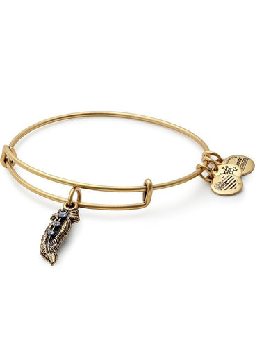 Alex and Ani Feather Charm Bangle