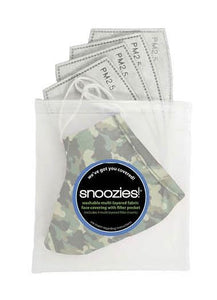 Snoozies Camo Fashion Face Covering with 4 Filters