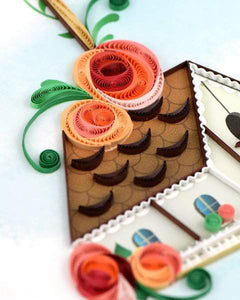 Quilled Birdhouse Greeting Card