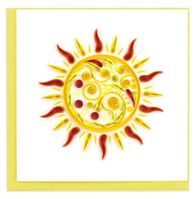 Load image into Gallery viewer, Quilled Sun Greeting Card
