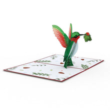 Load image into Gallery viewer, Holiday Hummingbird Lovepop Card
