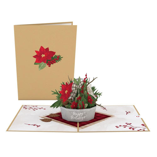Winter Flower Basket Lovepop Card
