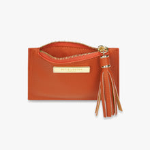 Load image into Gallery viewer, Tassel Card &amp; Coin Holder - Burnt Orange
