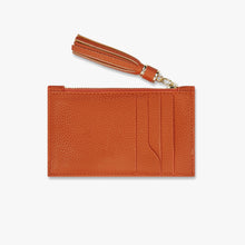 Load image into Gallery viewer, Tassel Card &amp; Coin Holder - Burnt Orange
