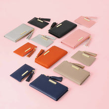 Load image into Gallery viewer, Tassel Card &amp; Coin Holder - Burnt Orange
