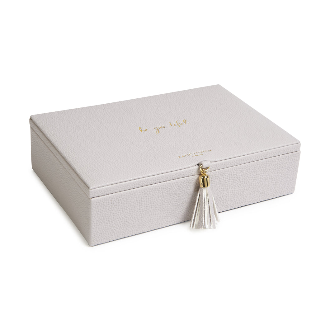 Tassel Jewelry Box - Be-You-Tiful - Gray