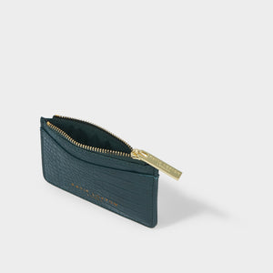 Cara Curve Card Holder - Forest Green