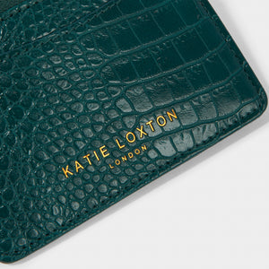 Cara Curve Card Holder - Forest Green