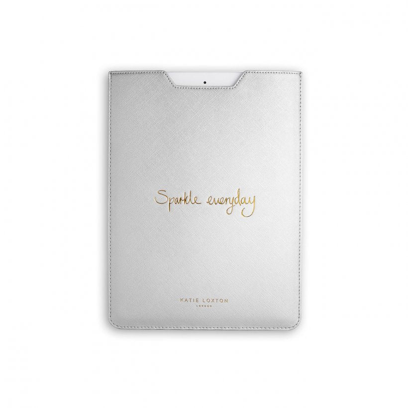 Tablet Sleeve - Sparkle Everyday - Metallic Silver