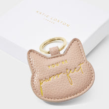 Load image into Gallery viewer, Beautifully Boxed Cat Keyring - You&#39;re Purr-fect - Blush Pink
