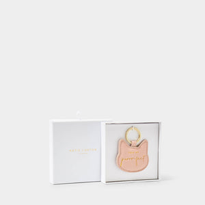 Beautifully Boxed Cat Keyring - You're Purr-fect - Blush Pink