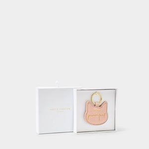 Beautifully Boxed Cat Keyring - You're Purr-fect - Blush Pink