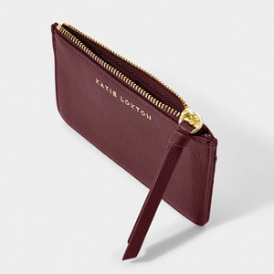 Isla Coin Purse and Card Holder - Plum