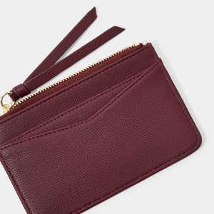 Isla Coin Purse and Card Holder - Plum