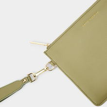 Load image into Gallery viewer, Zana Wristlet Pouch - Light Olive
