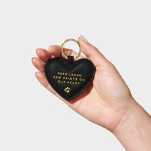 Load image into Gallery viewer, Beautifully Boxed Pet Keychain - Pets Leave Pawprints On Our Heart - Black
