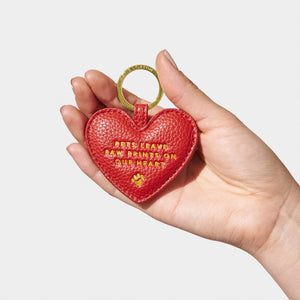 Beautifully Boxed Pet Keychain - Pets Leave Pawprints On Our Heart - Red