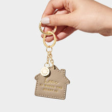 Load image into Gallery viewer, Chain Keychain | Home is Where the Heart Is - Taupe
