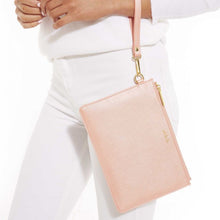 Load image into Gallery viewer, Secret Message Pouch - Oooh La La/Girls Just Wanna Have Fun Metallic Peach
