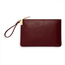 Load image into Gallery viewer, Katie Loxton Secret Message Pouch - Love Love Love/Follow Your Heart Burgundy

