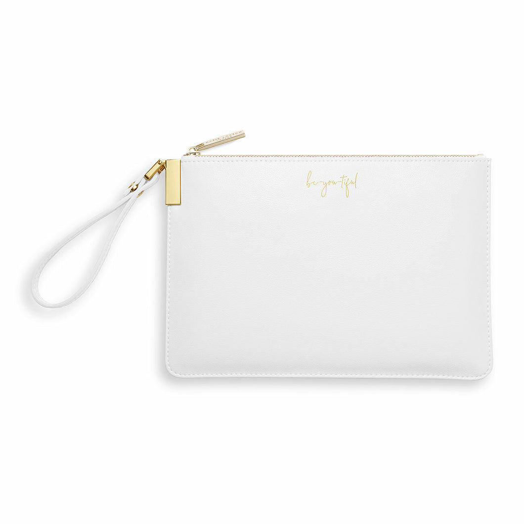 Secret Message Pouch - Be-You-tiful/Be Your Own Kind of Beautiful - White