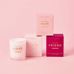 Love Love Love Candle - Sweet Papaya and Hibiscus Flower