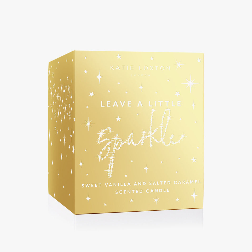 Leave a Little Sparkle Festive Candle - Sweet Vanilla and Salted Caramel
