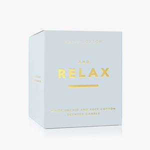 Relax Candle - White Orchid and Soft Cotton