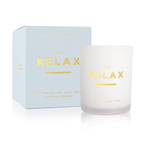 Relax Candle - White Orchid and Soft Cotton