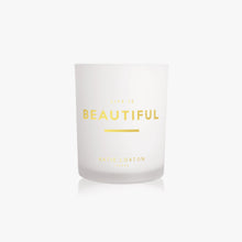 Load image into Gallery viewer, Life is Beautiful Candle - Grapefruit and Pink Peony
