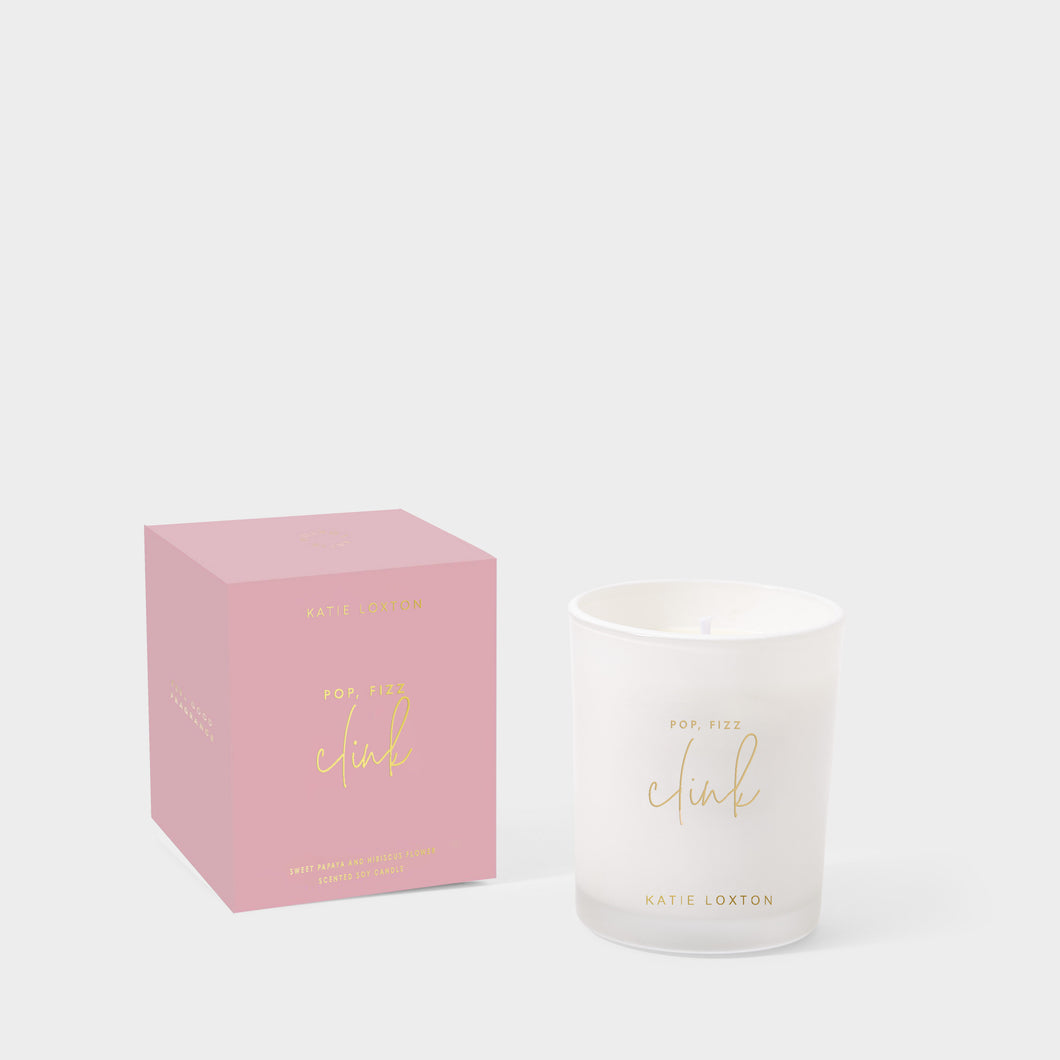 Pop Fizz Clink Candle - Sweet Papaya and Hibiscus Flower